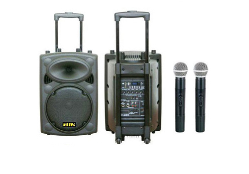 BIK ลำโพงล้อลาก 10 นิ้ว USK 10VN  Portable Amplifier With Speaker