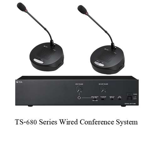 TOA ชุดประชุมแบบมีสาย TS680 Series TOA Wired Conference System Digital